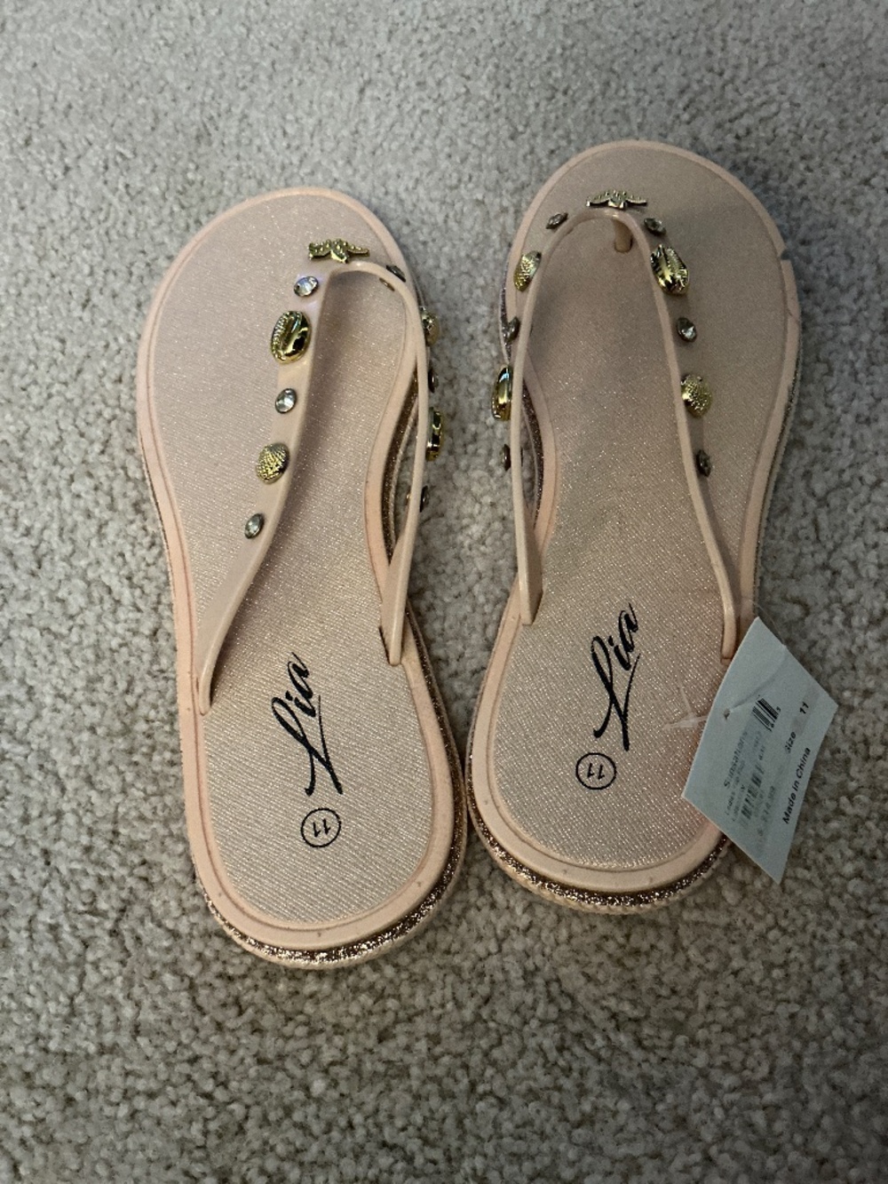 Seashell Sandalls Size 11 NWT
